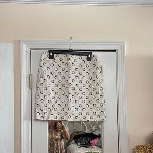 Rafaella White and Black Pencil Skirt